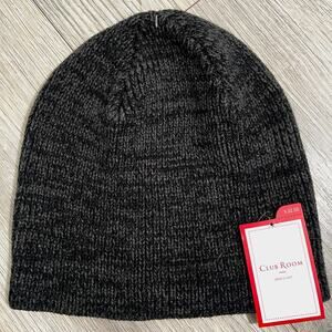Club Room Men's Knit Beanie Hat Cap - Mottled Black - One Size - $32